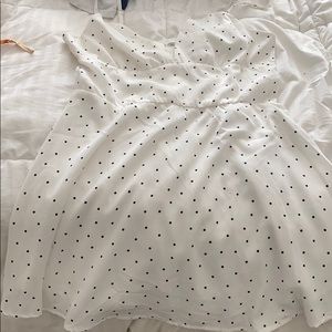 Polka dot baby doll dress